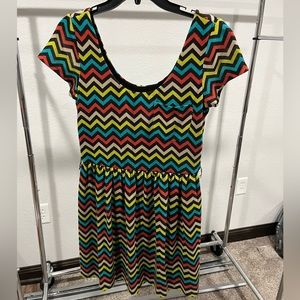 As U Wish chevron juniors dress